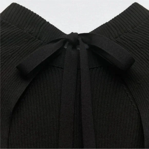 NWT Zara Cut Out Open Back Top Size L - Picture 10 of 12